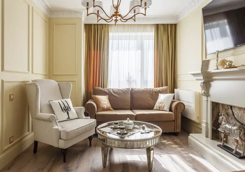 Beige Living Room: The Best Designs