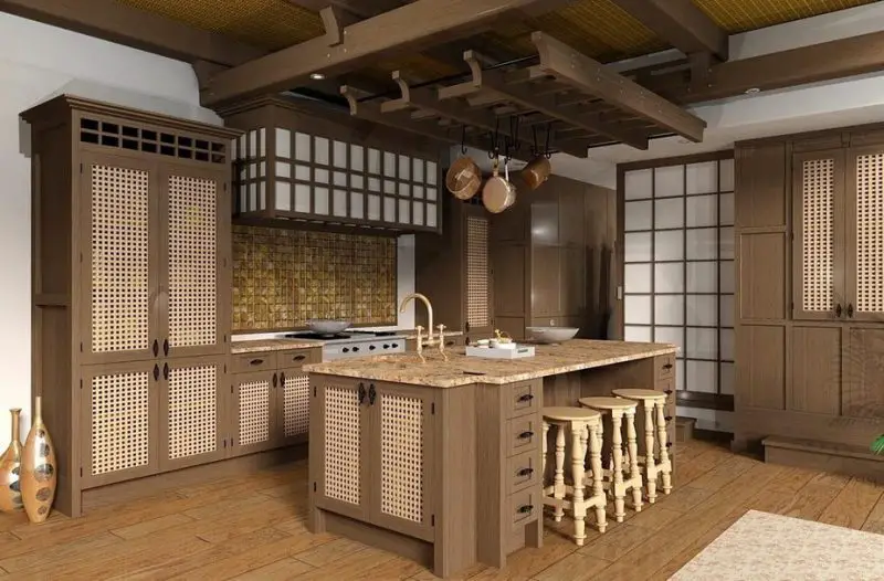 Trendy Japanese Style Kitchen Design 2023