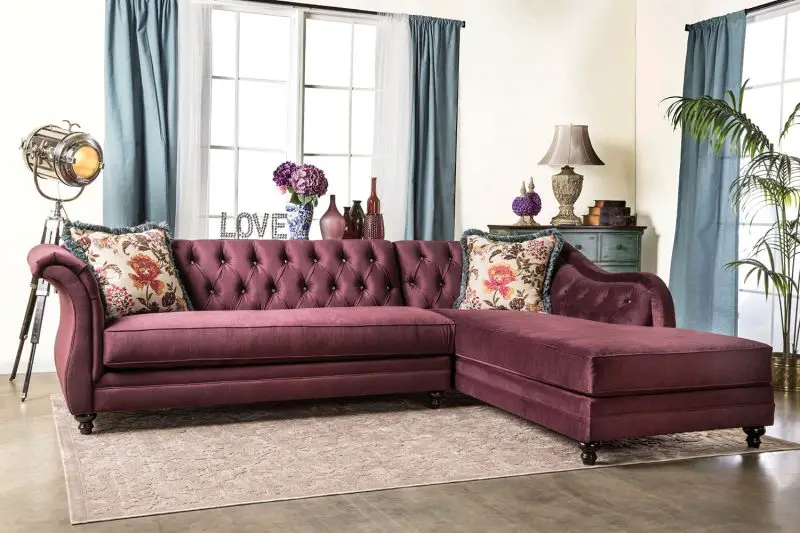Sofa With An Ottoman In The Interior