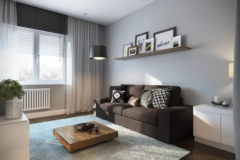 Modern interior with elements of minimalism