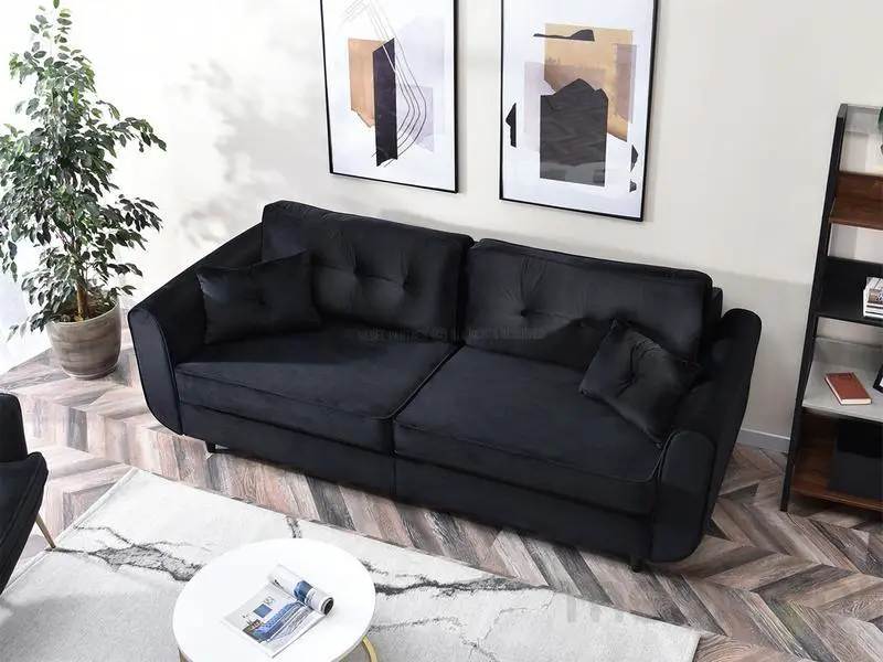 A Black Sofa is a Sign of a Luxurious Interior