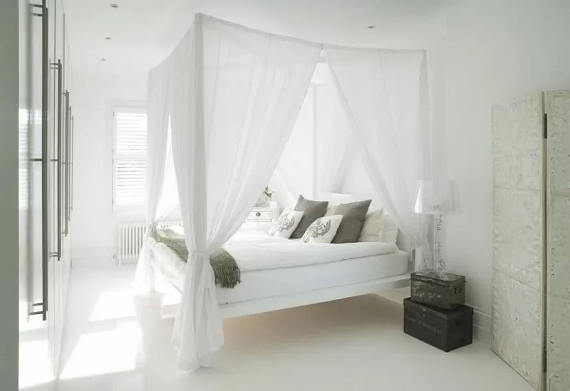 The best four-poster bed: to equip a bedroom?
