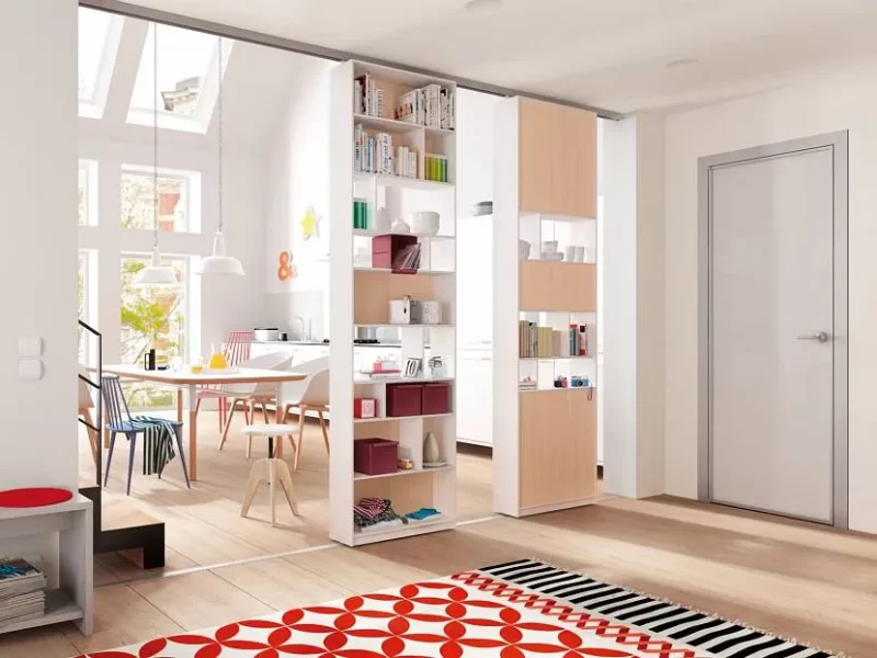 A Great Closet Design Idea as a Room Divider