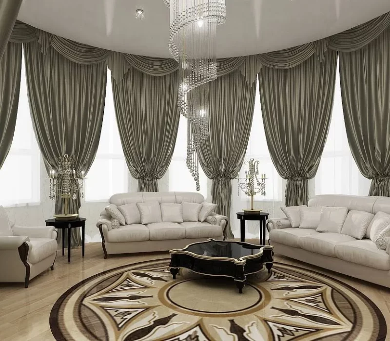 Design of fashionable curtains in 2023