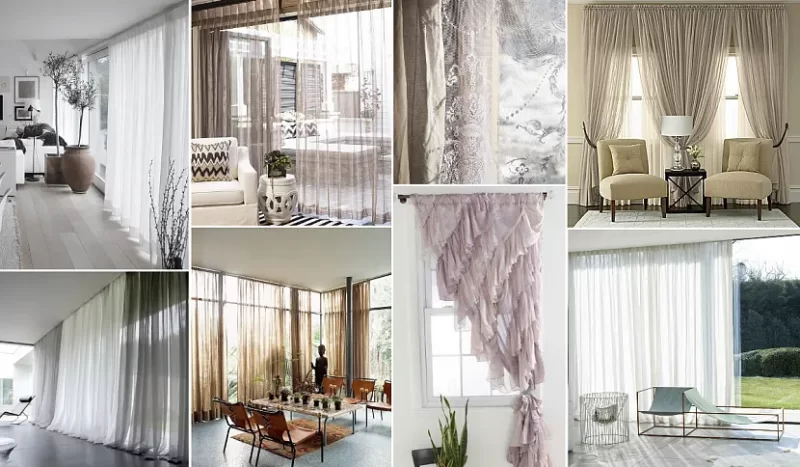 Design of fashionable curtains in 2023